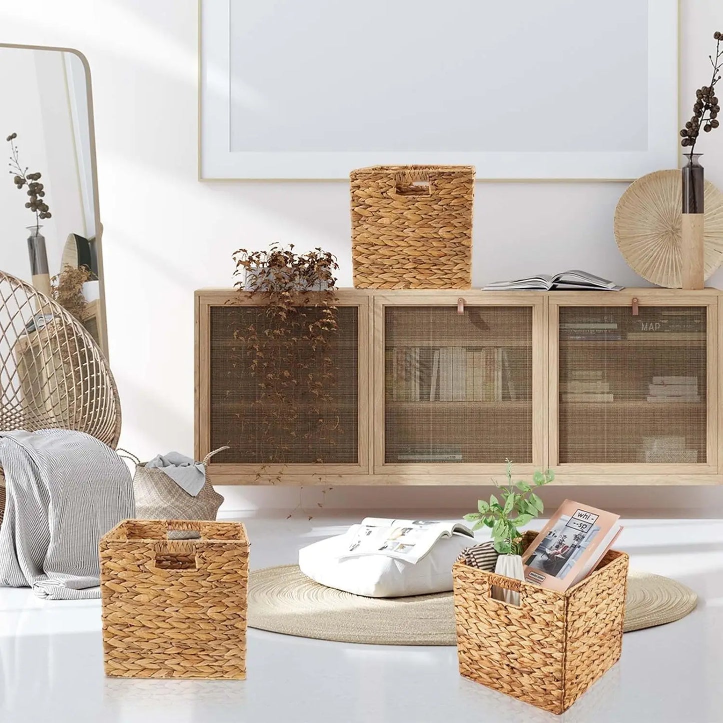 Wicker Storage Basket Bulk Bins