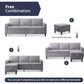 Modural Convertible Loveseat and Sofa Set