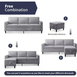 Modural Convertible Loveseat and Sofa Set