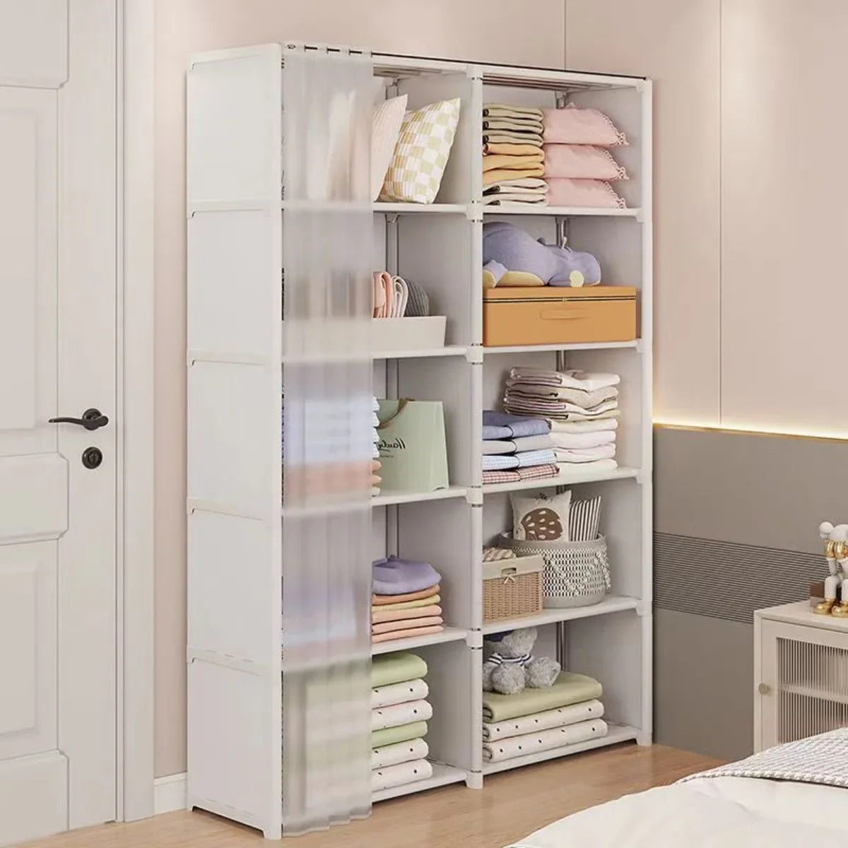 6/5 Layers Dustproof Wardrobe and Bookshelf,