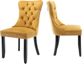 Velvet Dining Chair Set