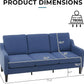 VINGLI Small Couch Sofa 71" Comfy Couches