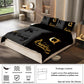 K and Q design printed bedding set