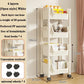 3/4/5 Tier Rolling Cart Cabinet,