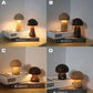 Wooden Cute Mushroom Bedside Table Lamp