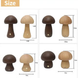 Wooden Cute Mushroom Bedside Table Lamp