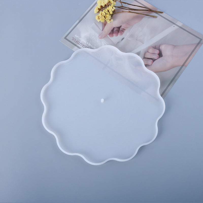 Three-layer Flower-shaped Tray, Fruit Tray, Tea Tray, Set Table, Fruit Silicone Abrasives