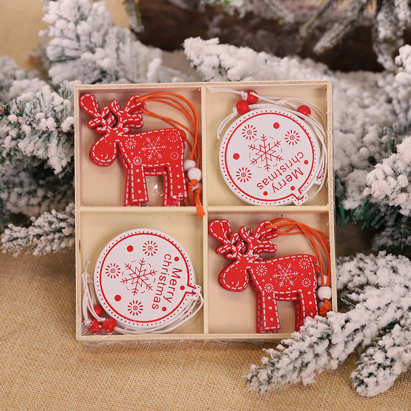 Christmas Snowflakes Wooden Pendants
