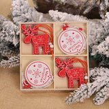 Christmas Snowflakes Wooden Pendants