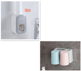 Wall-Mounted Automatic Toothpaste Dispenser Set,