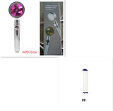 360° Rotating Water-Saving Shower Head with Built-in Fan