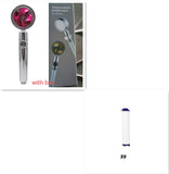 360° Rotating Water-Saving Shower Head with Built-in Fan