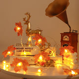 Led Maple Leaf Pumpkin Lighting Chain Thanksgiving Decoration Flashing Light