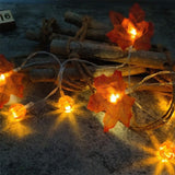 Led Maple Leaf Pumpkin Lighting Chain Thanksgiving Decoration Flashing Light