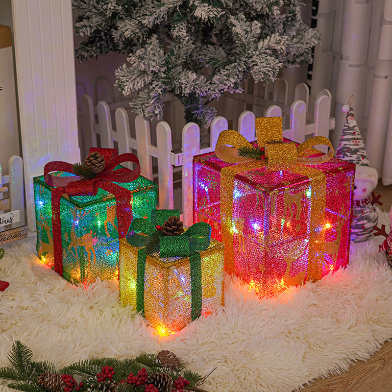Light-Up Outdoor Christmas Decorations Gift Box Set
