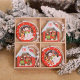 Christmas Snowflakes Wooden Pendants