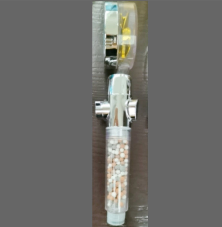 360° Rotating Water-Saving Shower Head with Built-in Fan