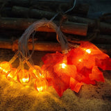 Led Maple Leaf Pumpkin Lighting Chain Thanksgiving Decoration Flashing Light